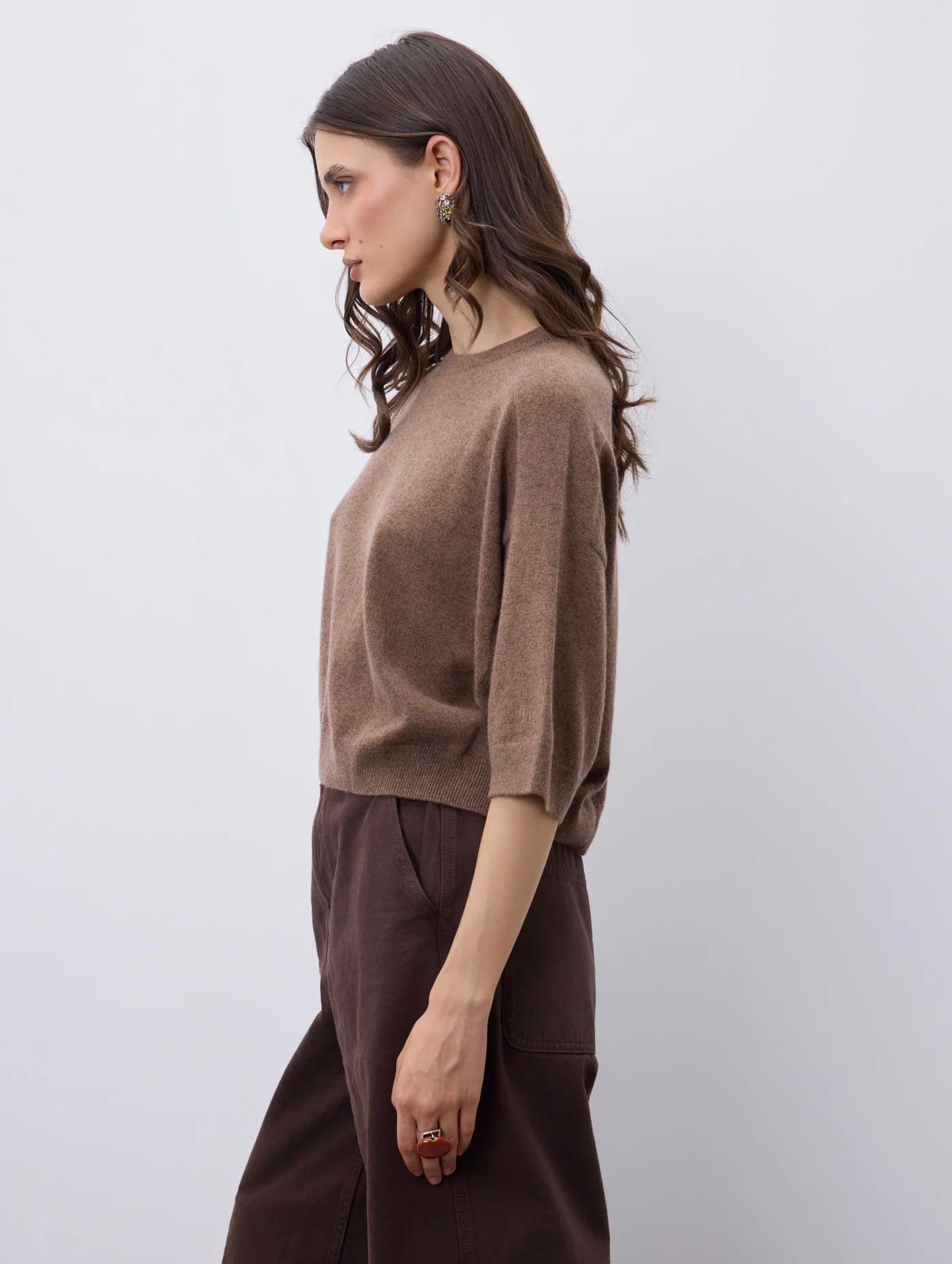 Notshy Cashmere Lilou top, cafe au lait