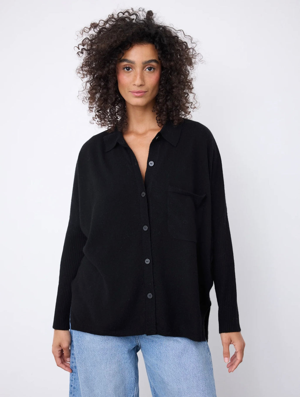 Notshy Cashmere Andrea cardigan, sort