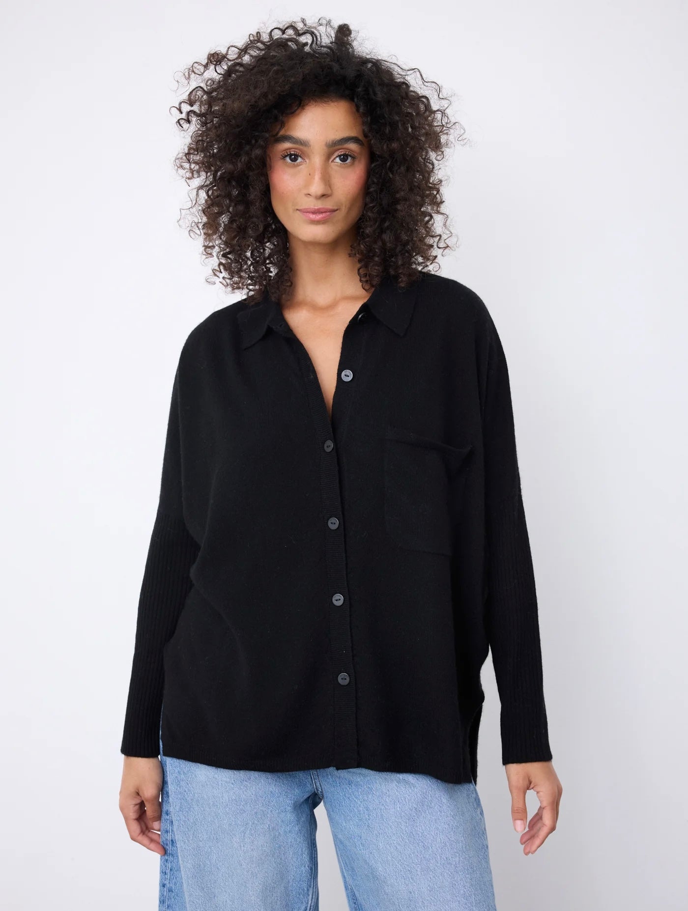 Notshy Cashmere Andrea cardigan, sort