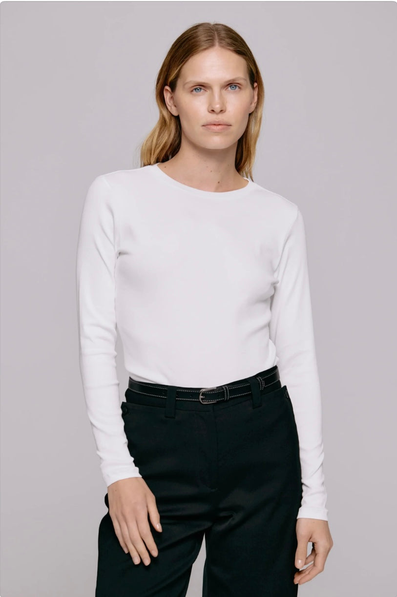 Julie Josephine Andrea Longsleeve, hvit