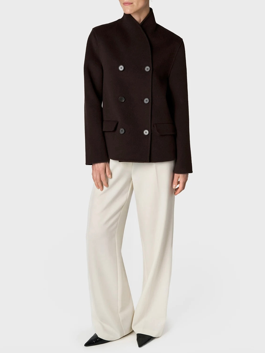 Marville Road The Sally wool jacket, chocolate