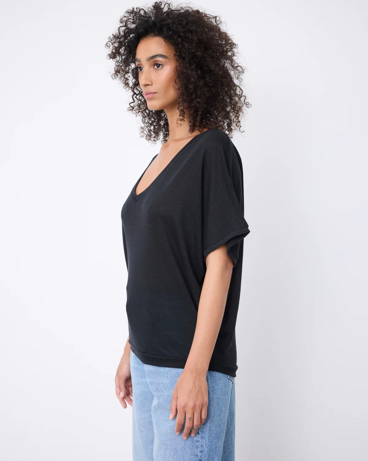 Notshy Cashmere Sophia tshirt, Sort