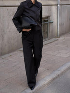 Marville Road The Donna satin blazer, sort