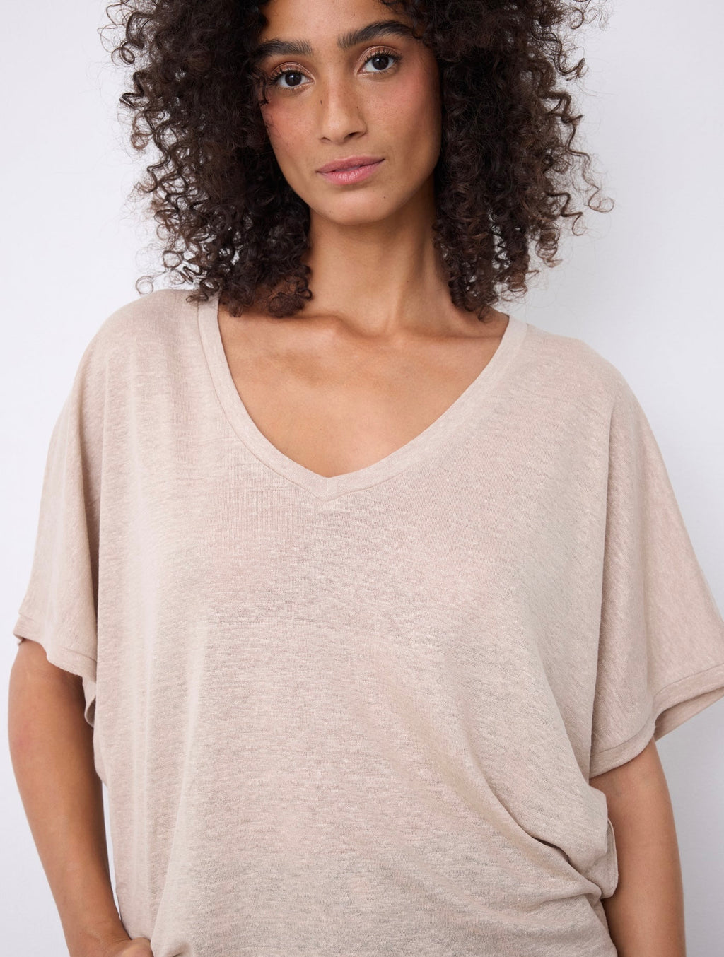 Notshy Cashmere Sophia tshirt, Beige
