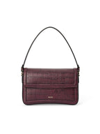 ECCO Pinch Bag Croc, Raisin