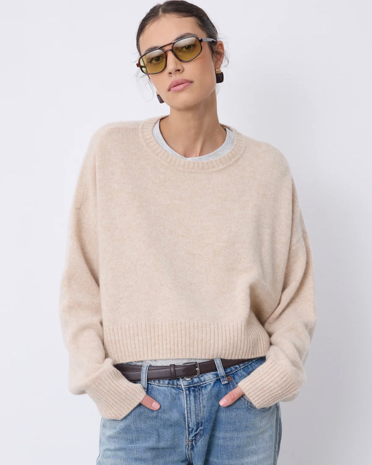 Notshy Cashmere Tayra genser, beige