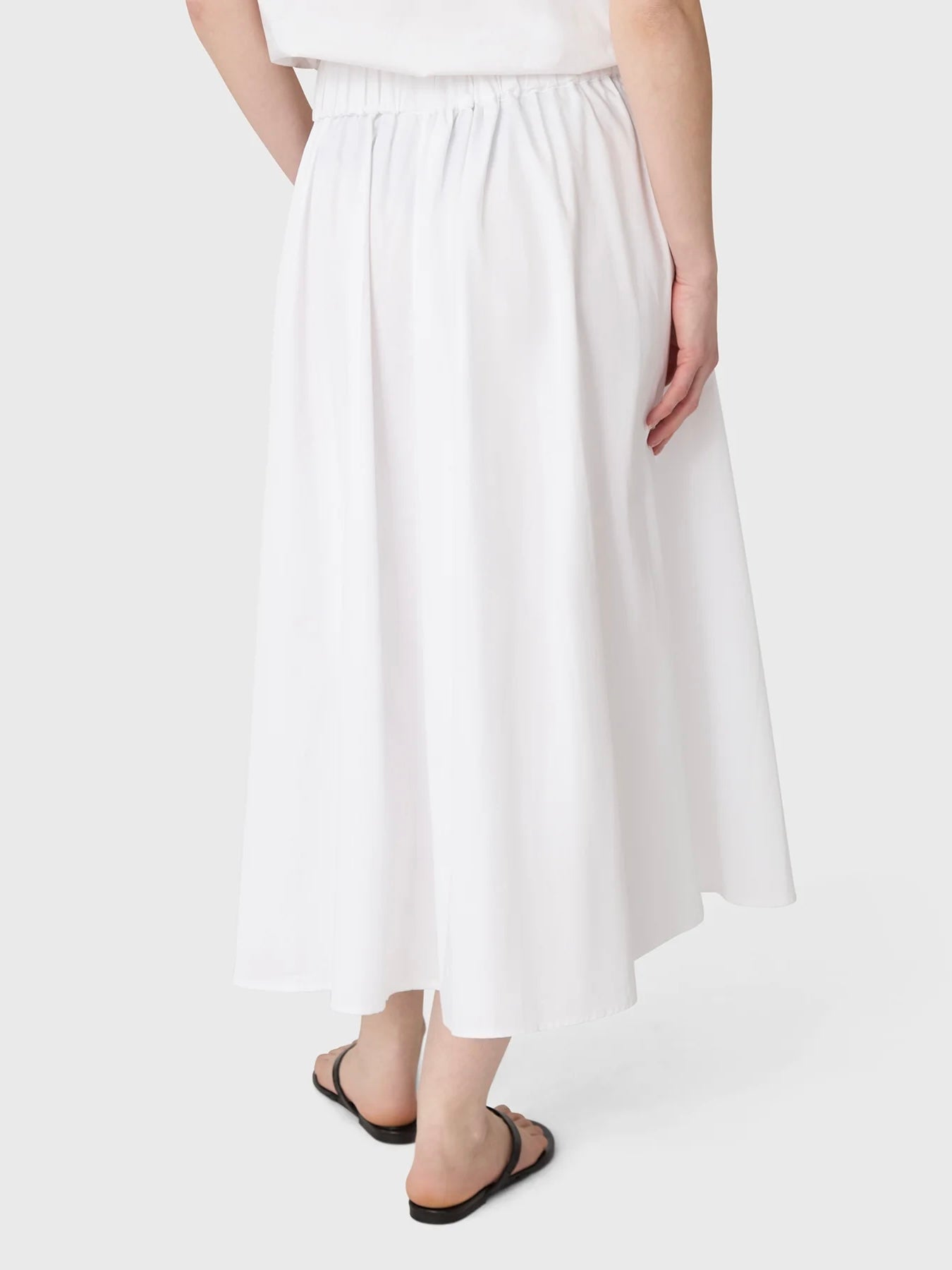 Marville Road The Cleo cotton skirt, crisp white