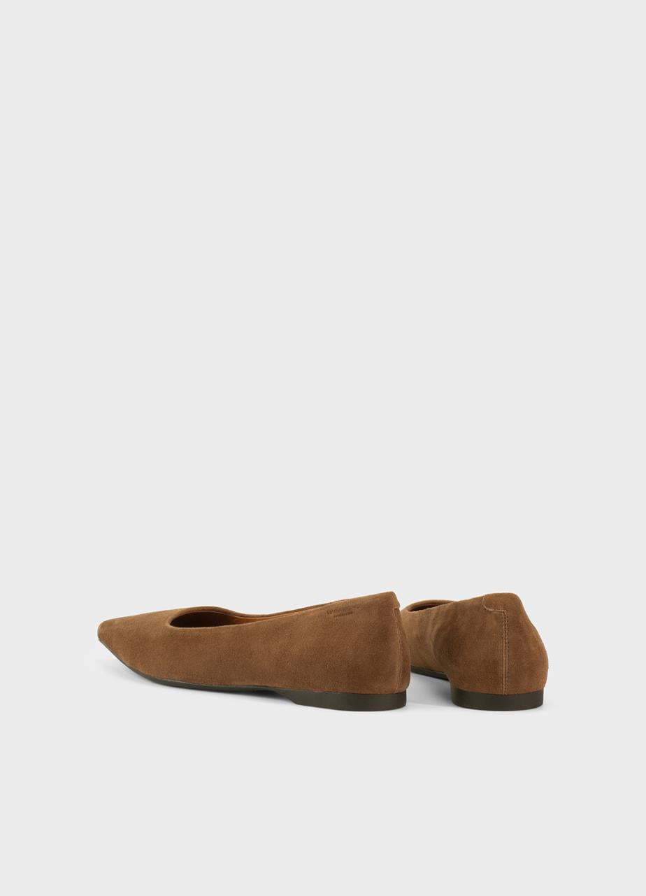 Vagabond Hermine ballerina, cocoa brown