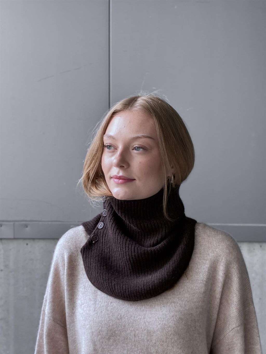 Notshy Cashmere Baya hals, cacao