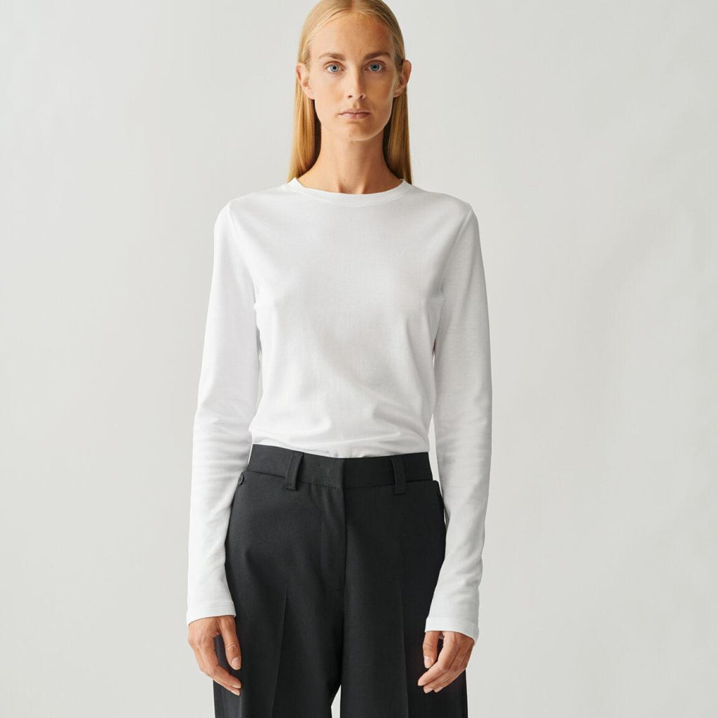 Julie Josephine Andrea Longsleeve, hvit