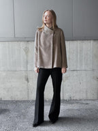 Natura Cashmere Anna Coat Alpaca, taupe