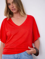 Notshy Cashmere Sophia tshirt, Rød