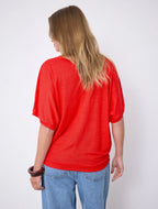 Notshy Cashmere Sophia tshirt, Rød