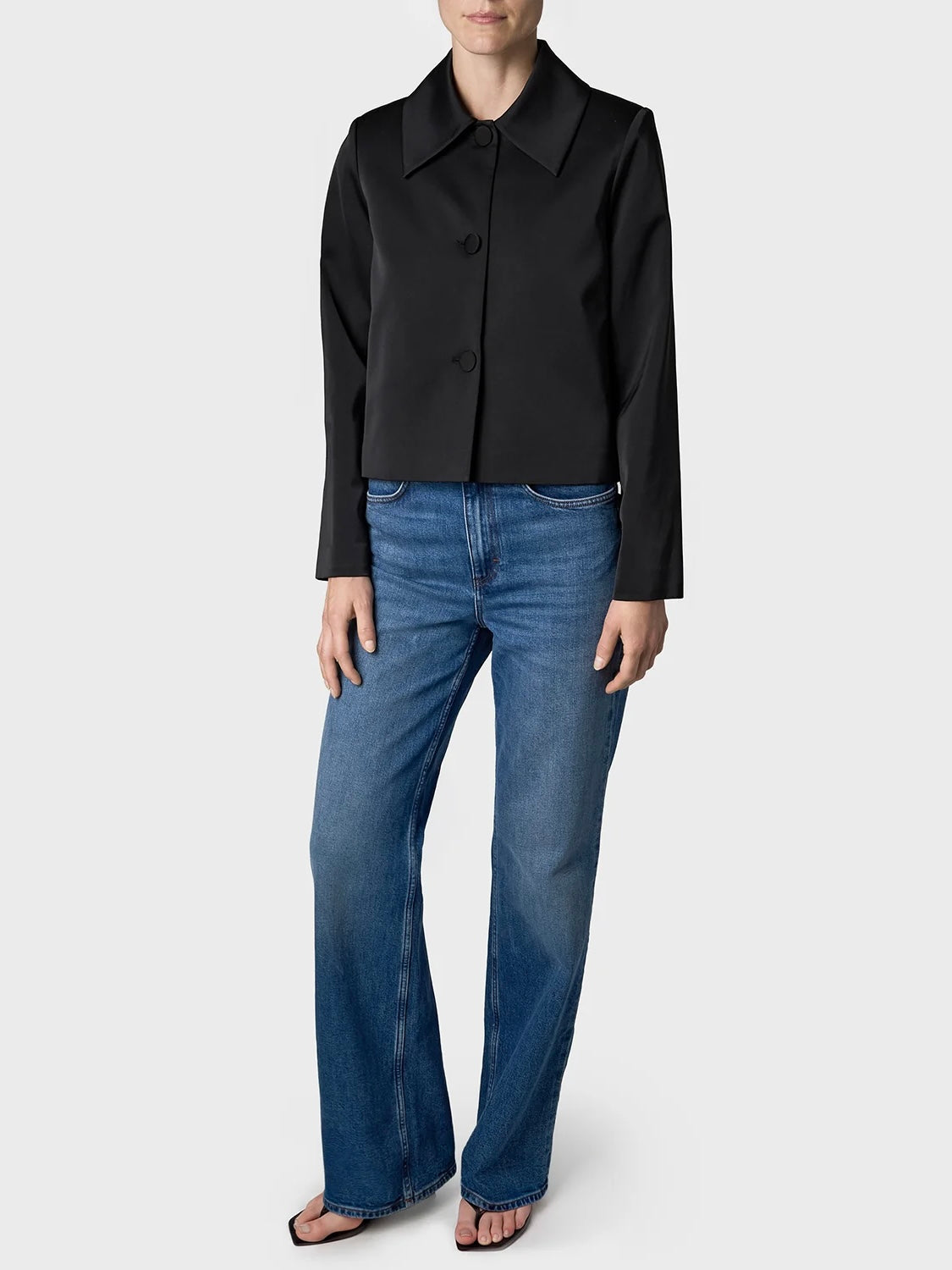 Marville Road The Donna satin blazer, sort
