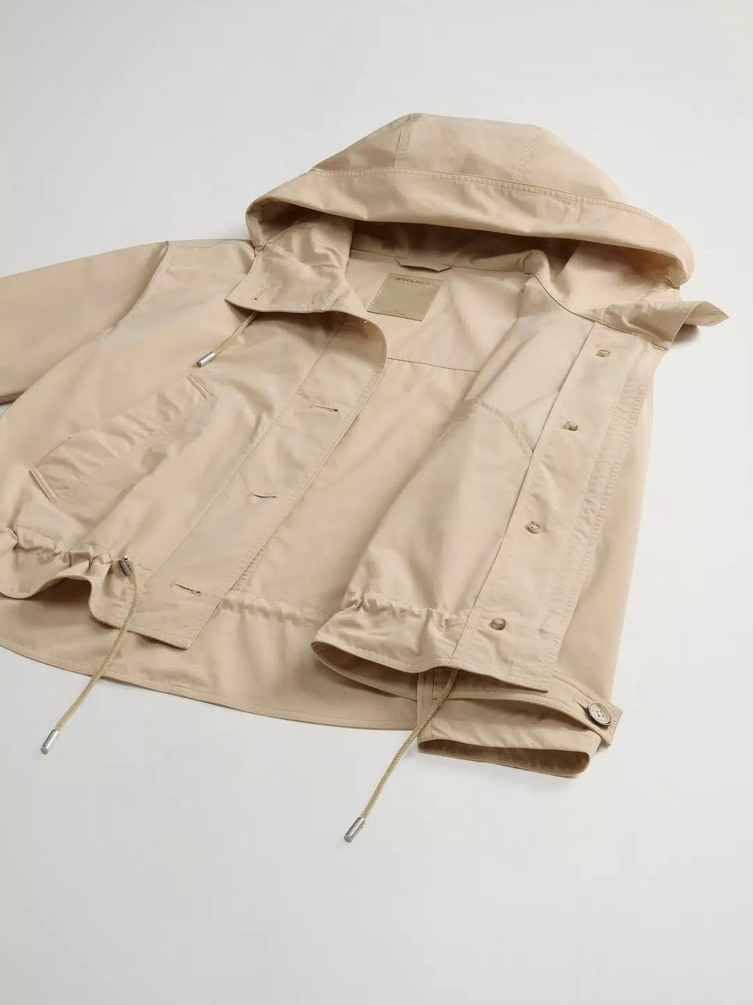 Woolrich Short urban touch parka, white pepper