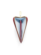 ECCO Card case zipped pebbled, Dark ruby