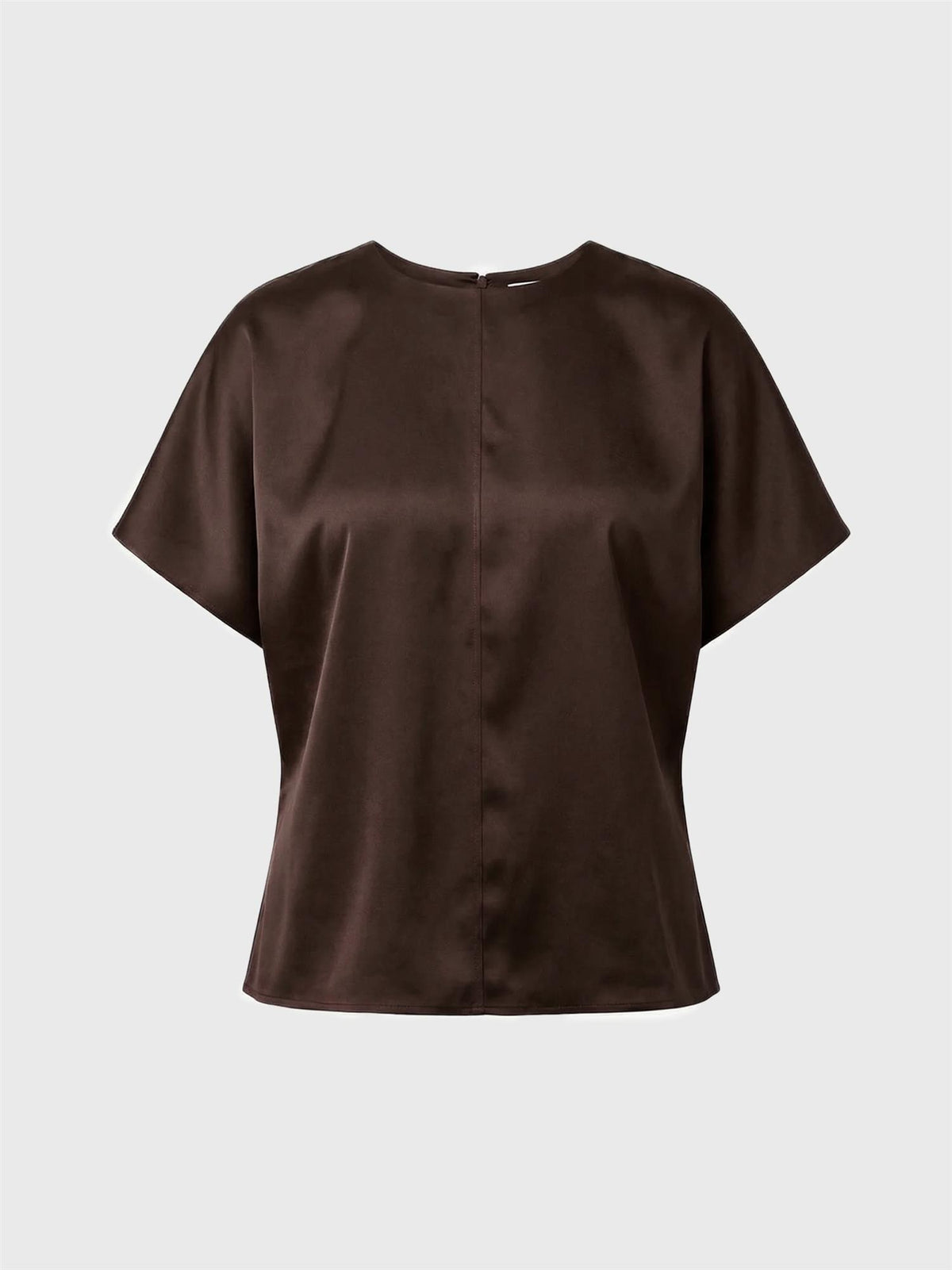 Marville Road The Mia satin top, chocolate