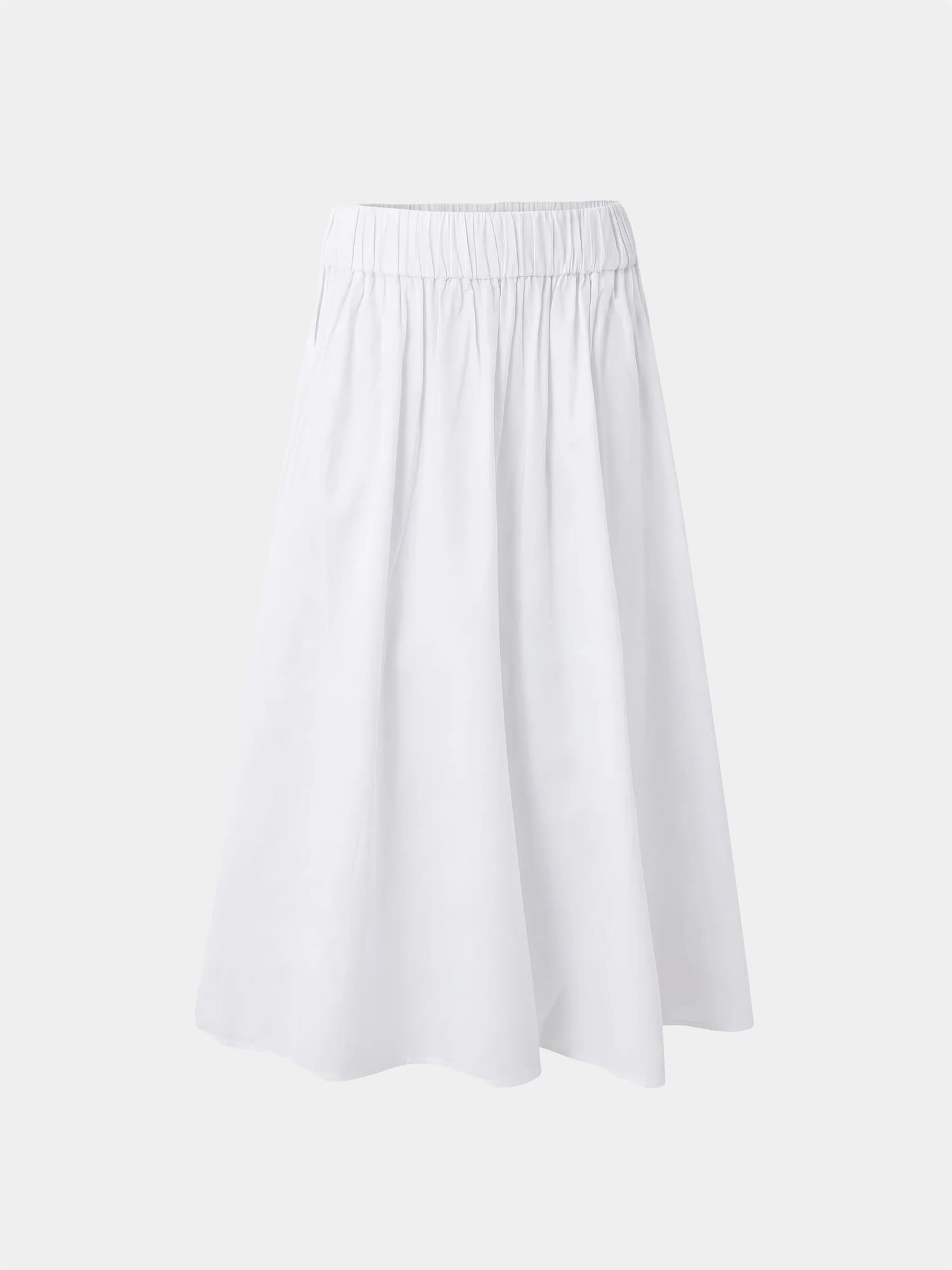Marville Road The Cleo cotton skirt, crisp white