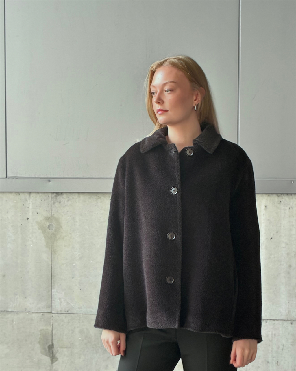 Natura Cashmere Agnes Alpaca, dark brown