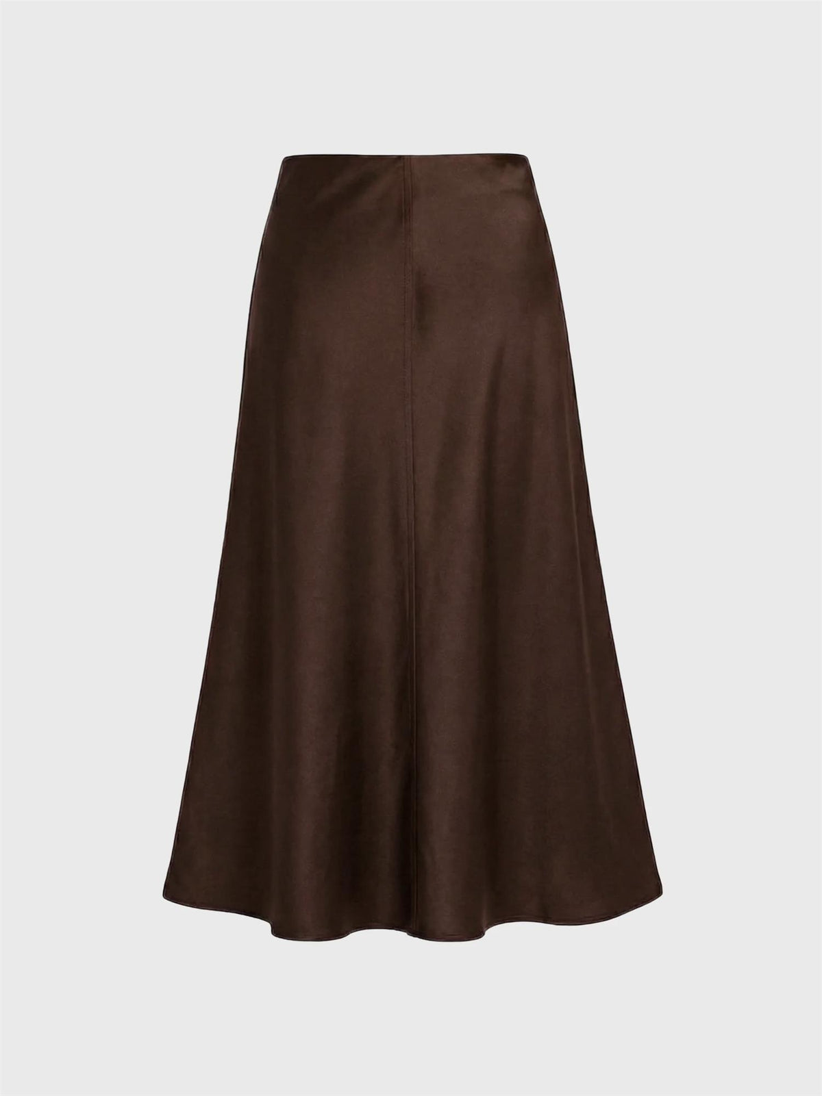 Marville Road The Rhonda satin skirt, Chocolate