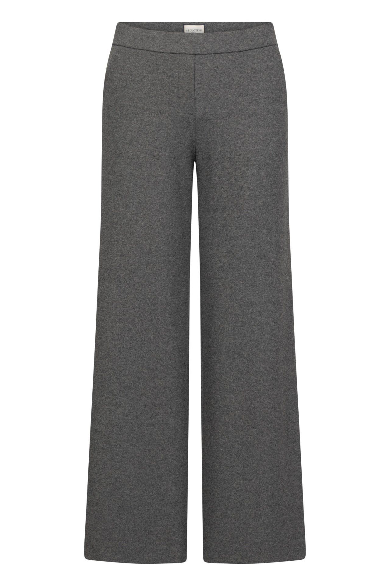 Seductive Naley bonded wool flannel, grå