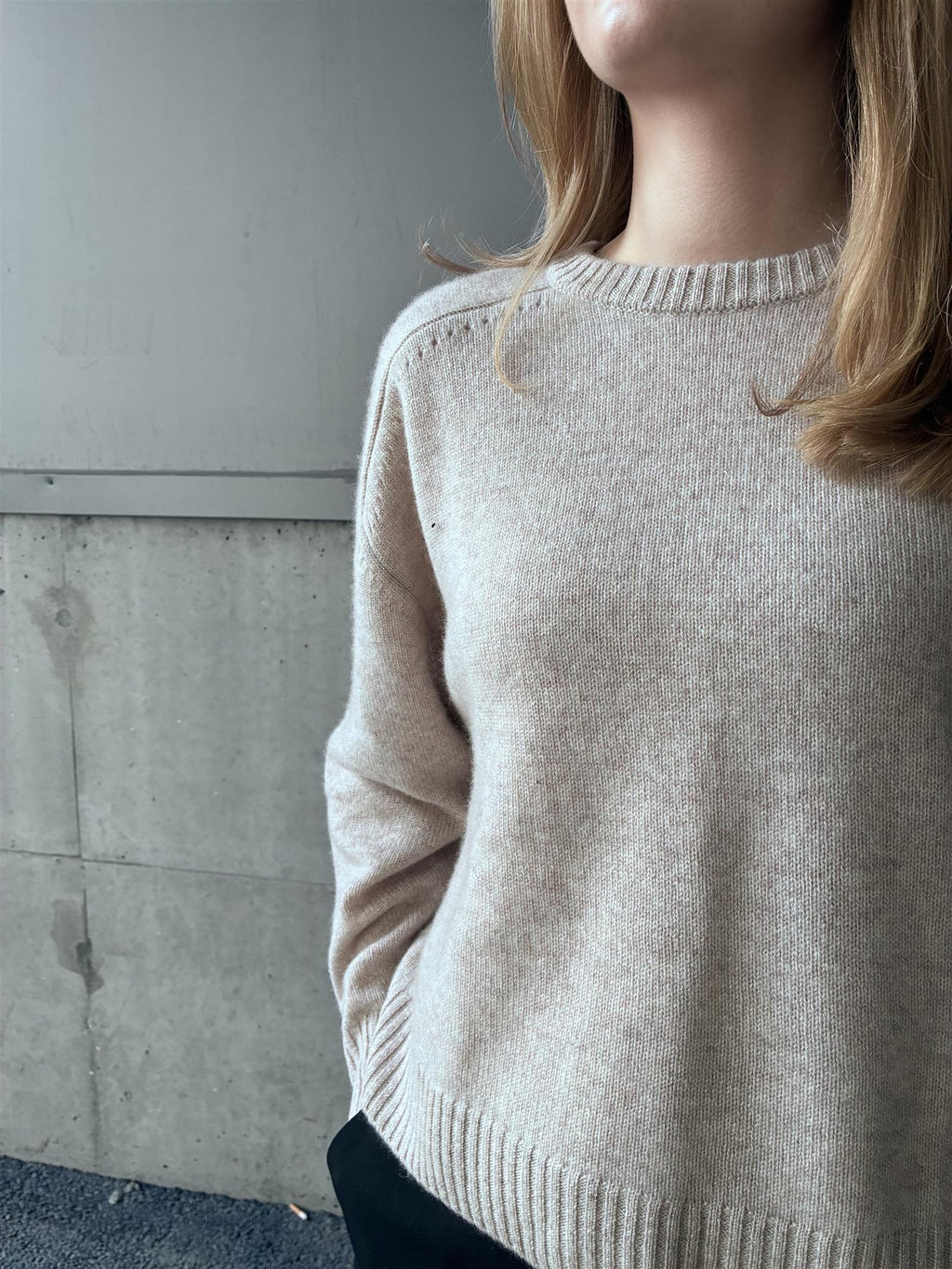Notshy Cashmere Perry oversized sweater, sand