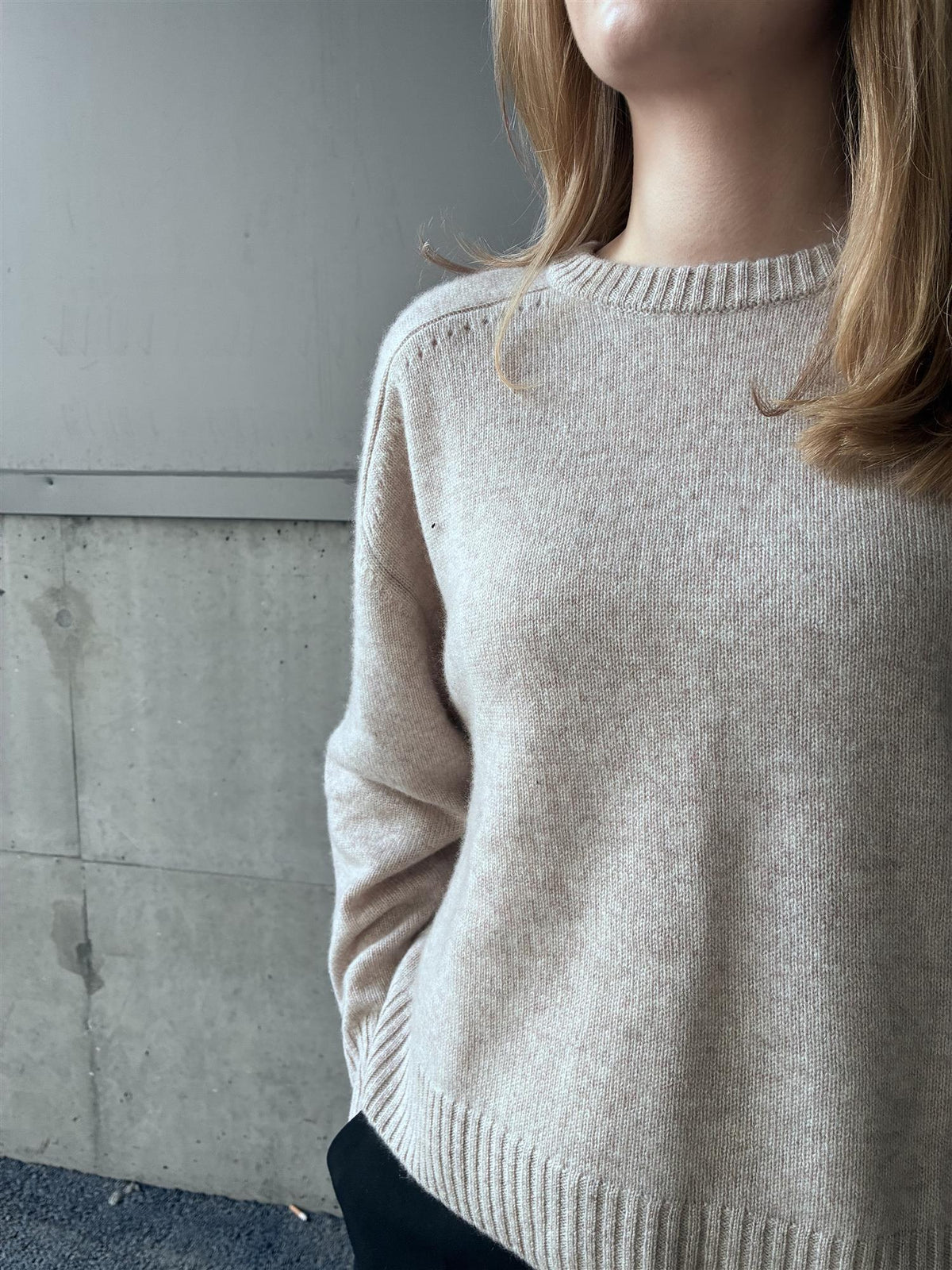 Notshy Cashmere Perry oversized sweater, sand