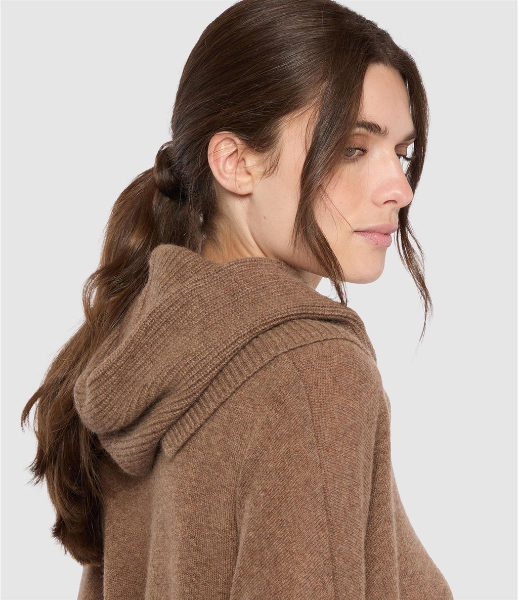 Notshy Cashmere Gustave balaclava zip,  cafe au lait