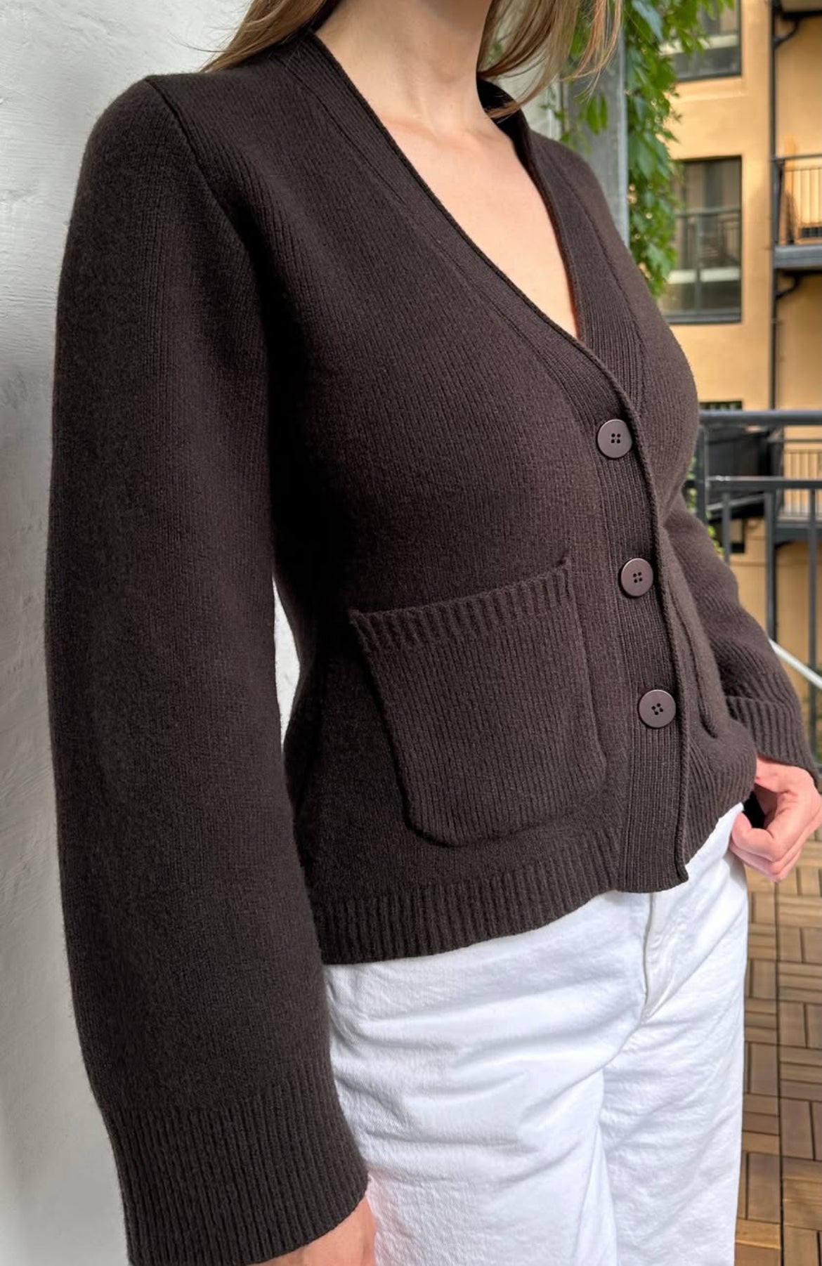 Julia cardigan, dark brown Julia cardigan, dark brown