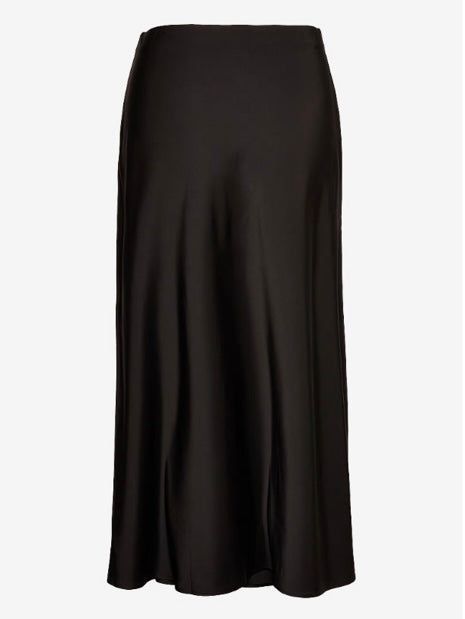 Marville Road Ally satin stretch skirt, sort