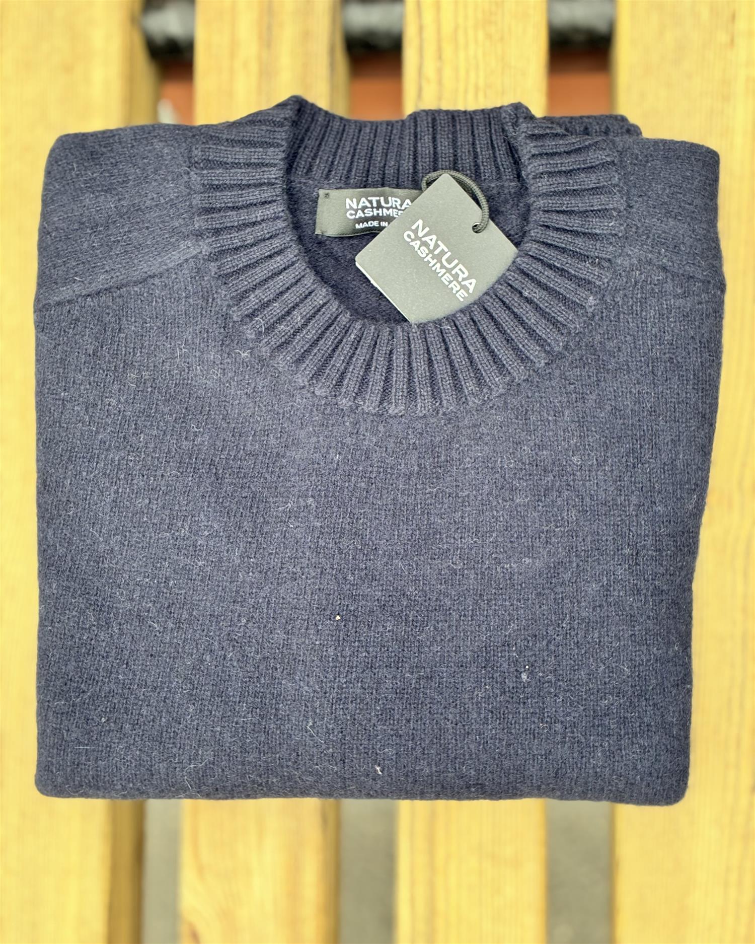 Natura Cashmere Aya cashmere t-shirt, Navy
