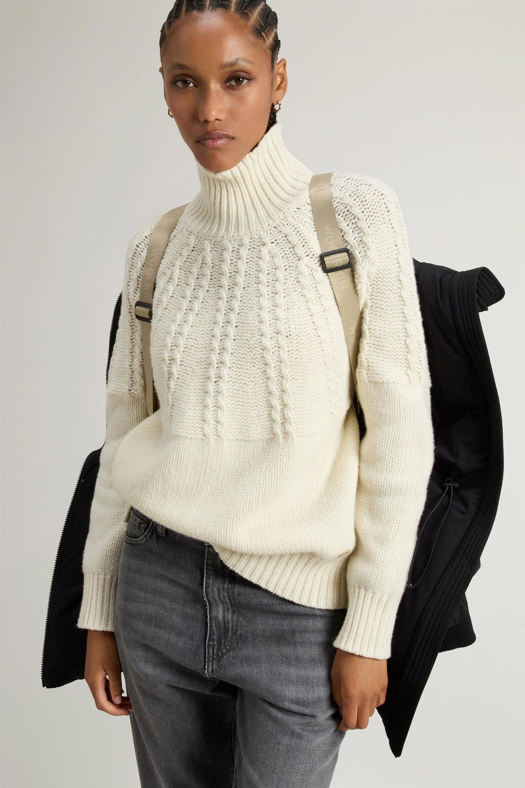 Woolrich Cloud Madison coat, svart