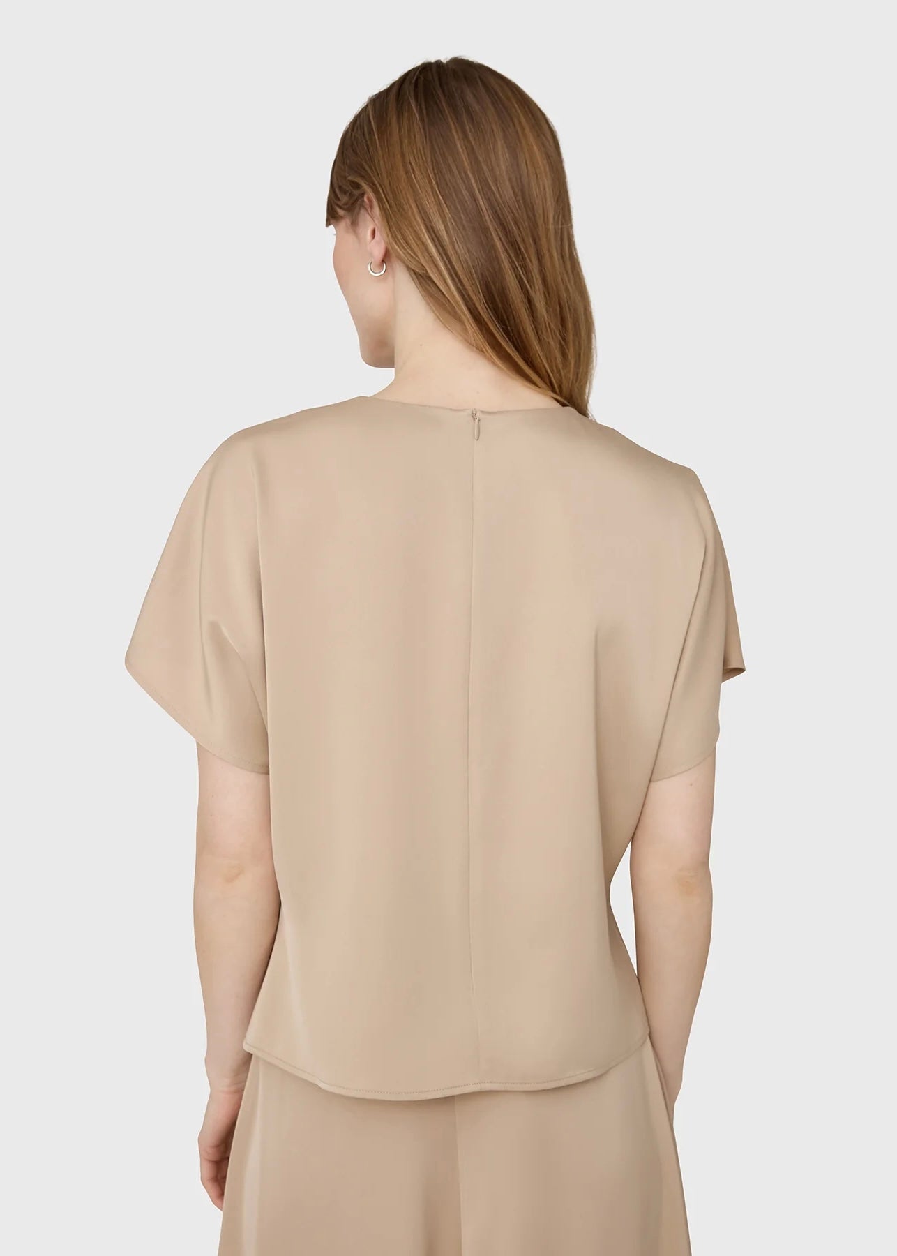 Marville Road The Mia satin top, beige