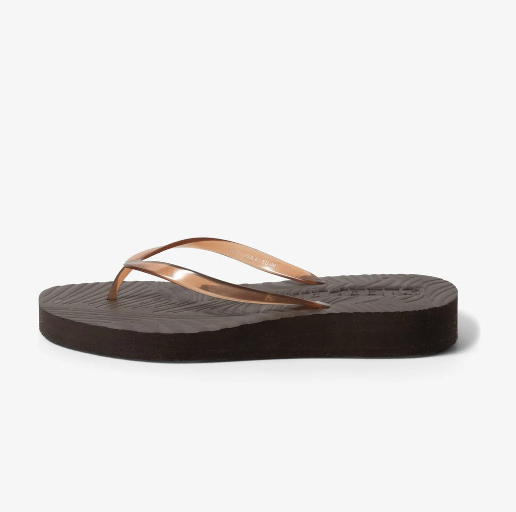Sleepers Tapered Platfom, Brown transparant