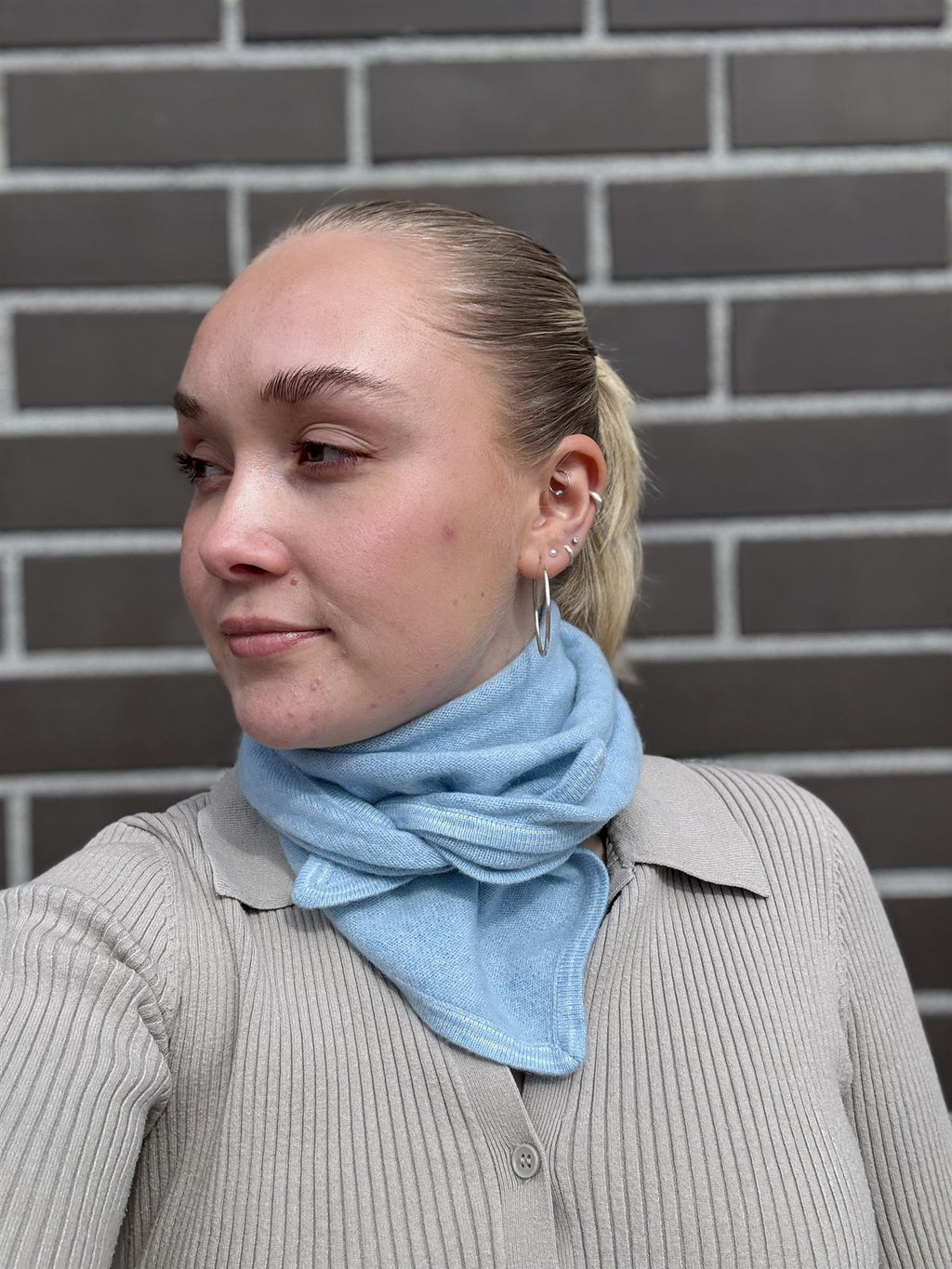 Notshy Cashmere Tommy skjerf, mistral
