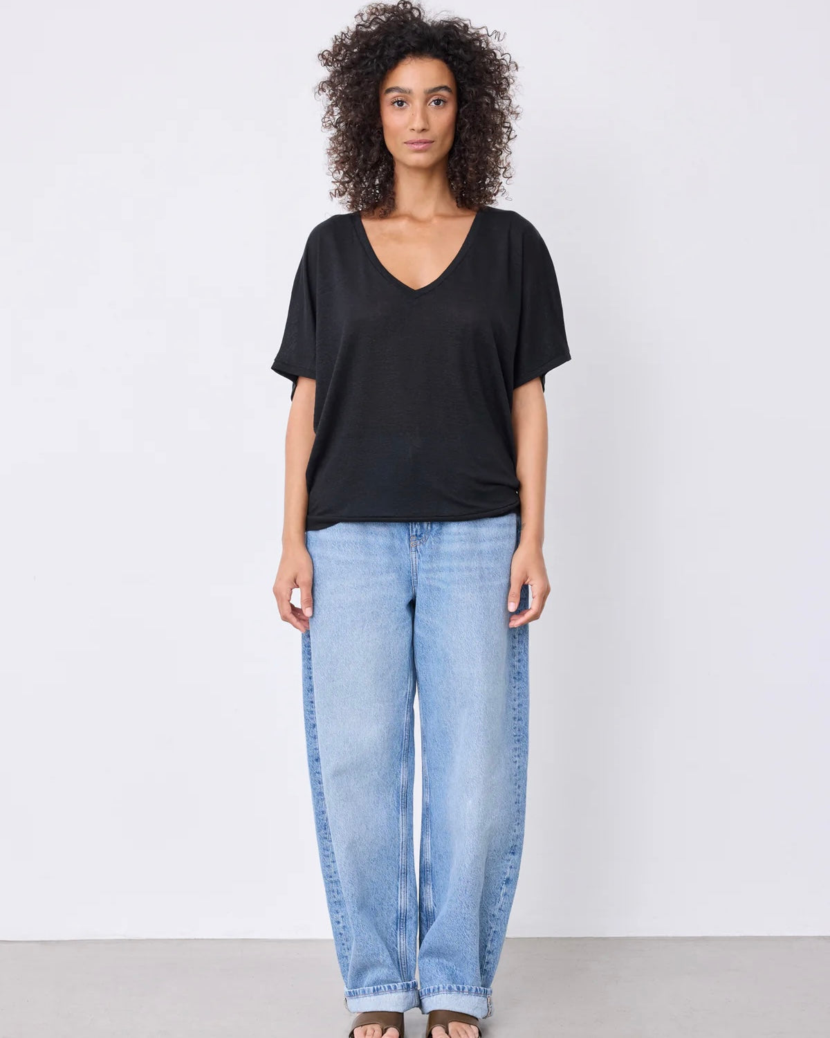 Notshy Cashmere Sophia tshirt, Sort