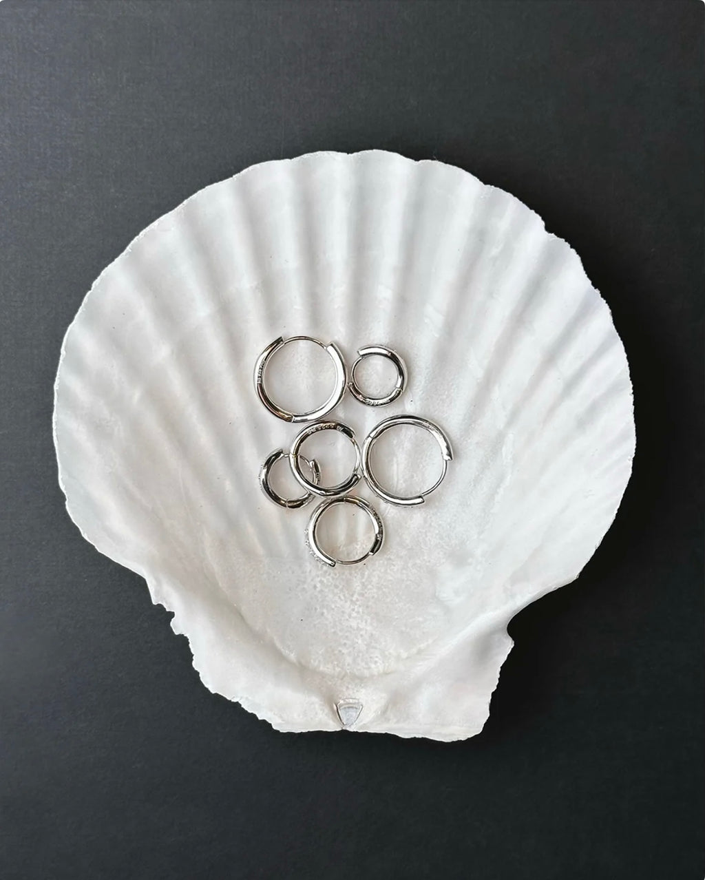 Philippa Studios Wave Hoops Large, sølv