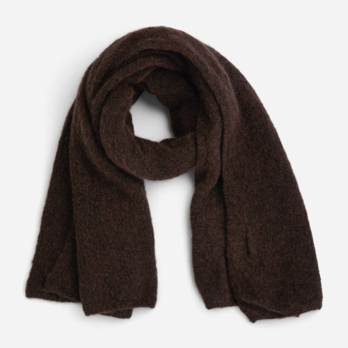 Susanna Basic Scarf, Dark Brown 712 Susanna Basic Scarf, Dark Brown 712