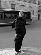Marville Road The Sophia satin blouse, sort