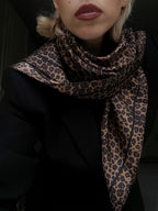 Lescarf Leo Scarf, Brown, 80x80