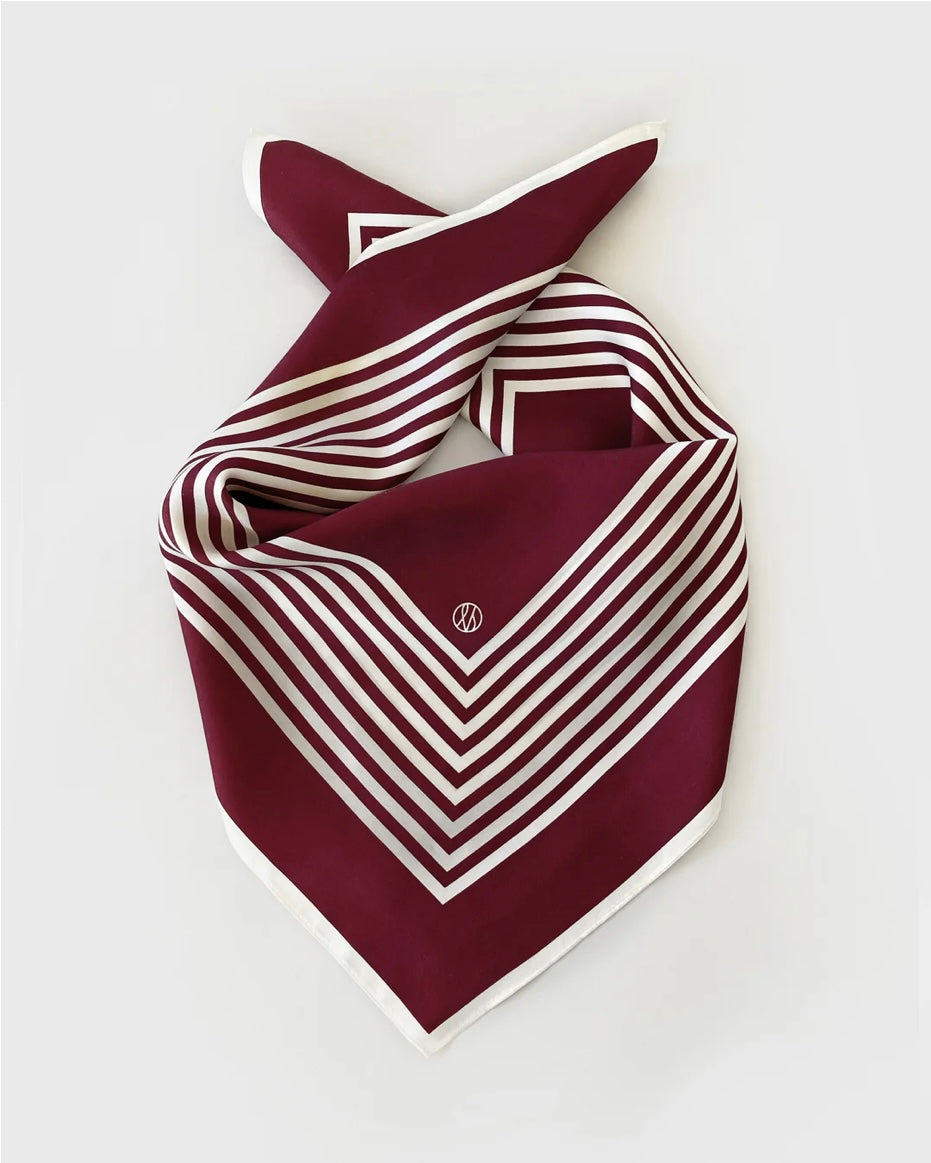 Le scarf No. 13, Wine Red, 65x65
