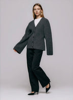 Julie Josephine Ragna cardigan, Dark grey