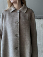 Natura Cashmere Paula coat alpaca, taupe