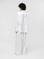 Julie Josephine Julie Satin Shirt, Off White