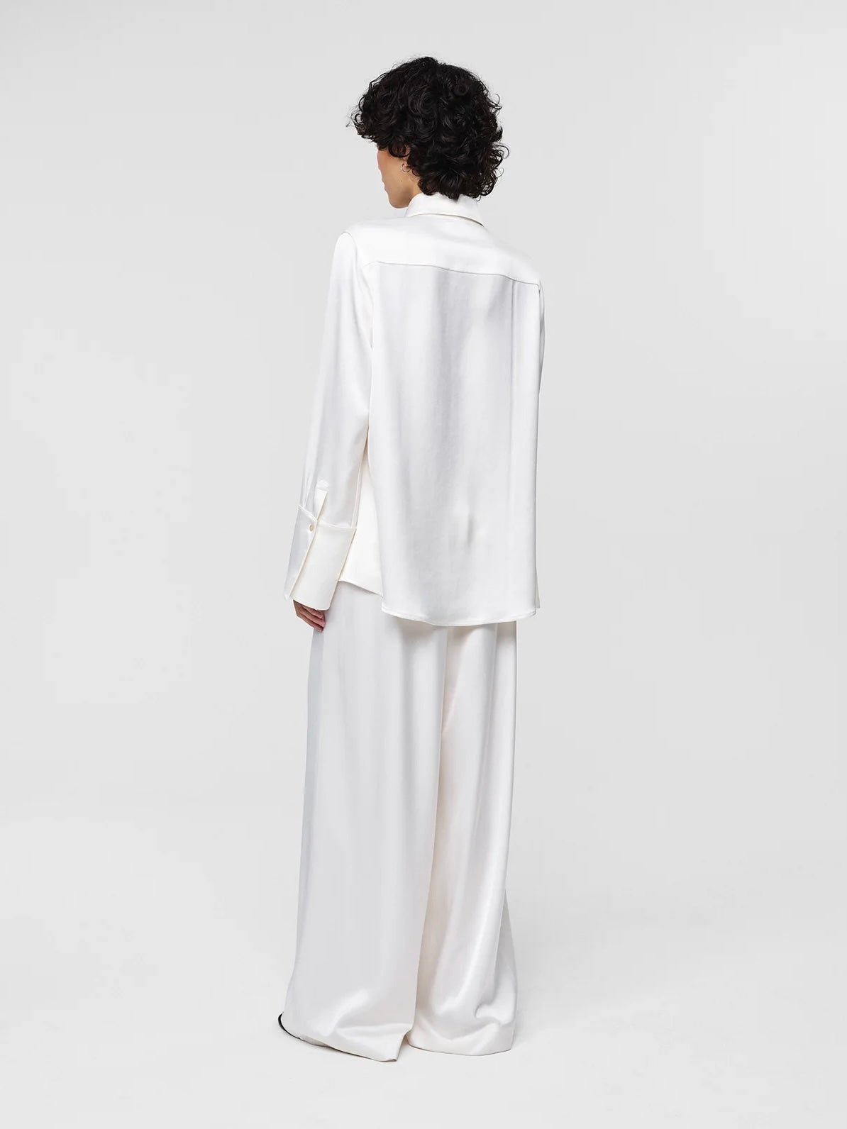 Julie Josephine Julie Satin Shirt, Off White