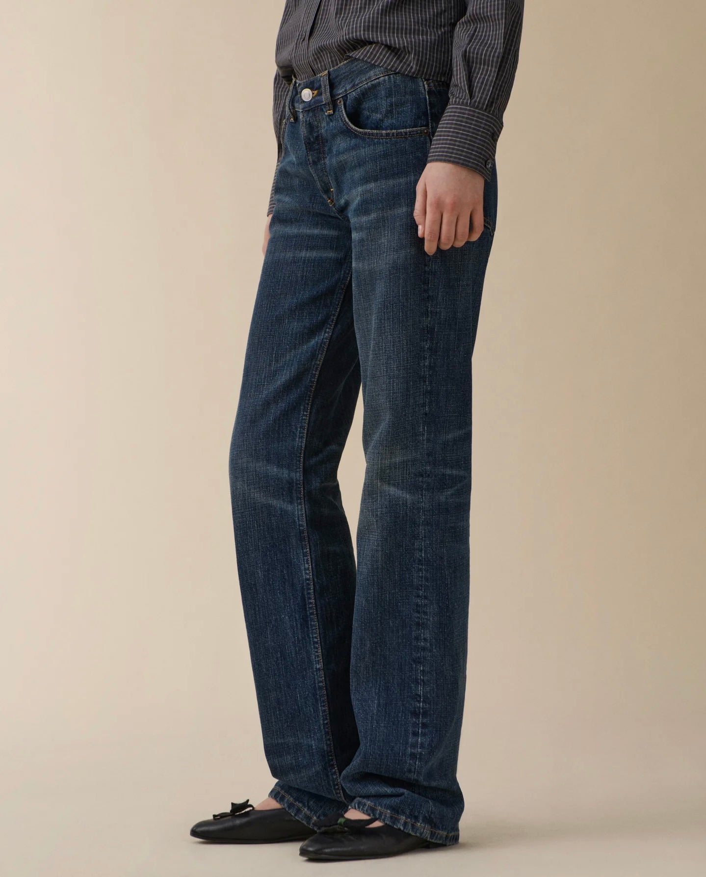Jeanerica Kyoto Droit, Dark Blue Righe
