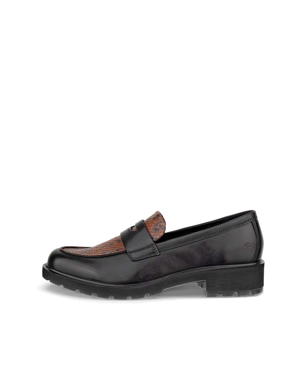 ECCO Metropole Vienna Loafer D, svart/brun