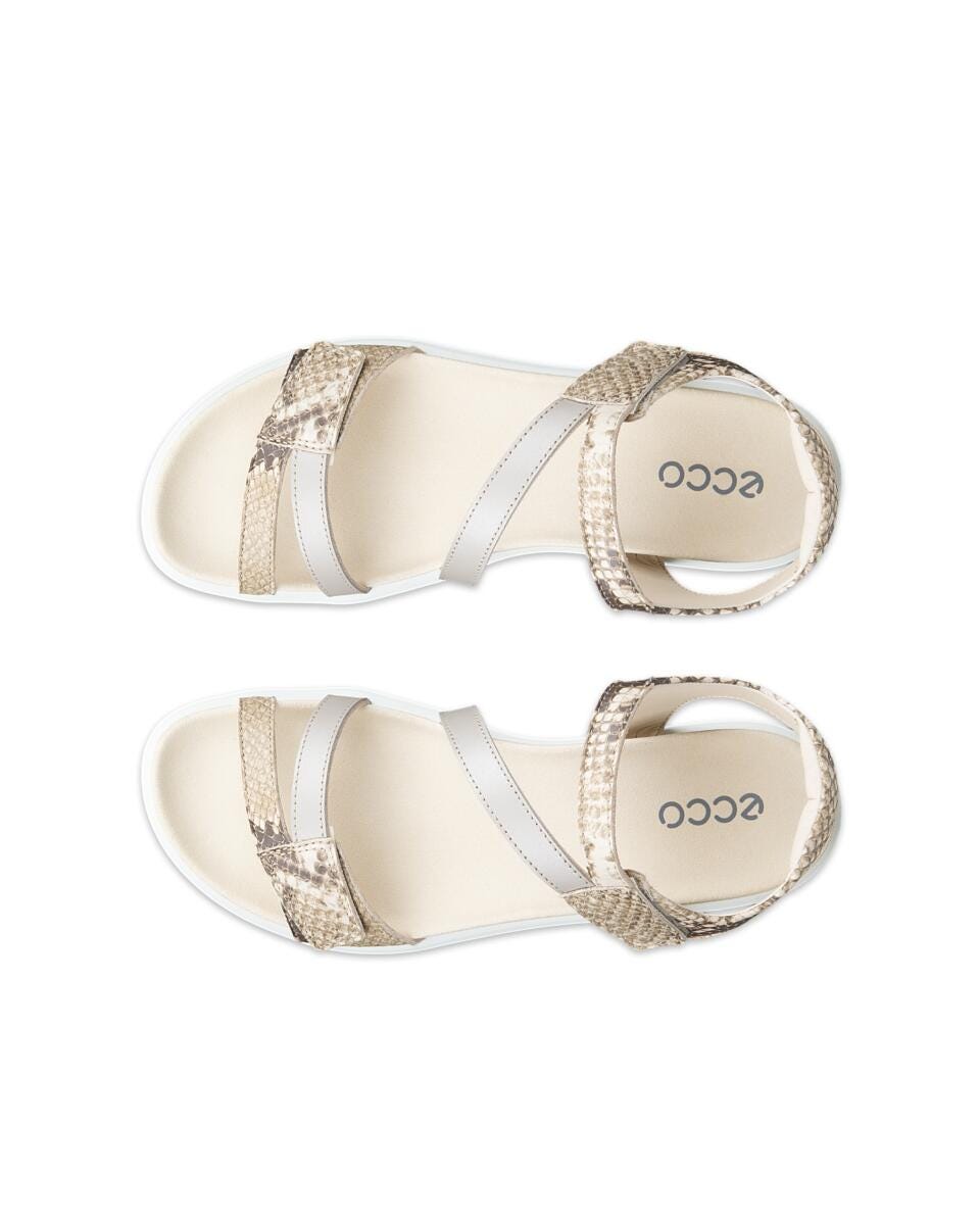 ECCO Soft Sandal D, Foil/python