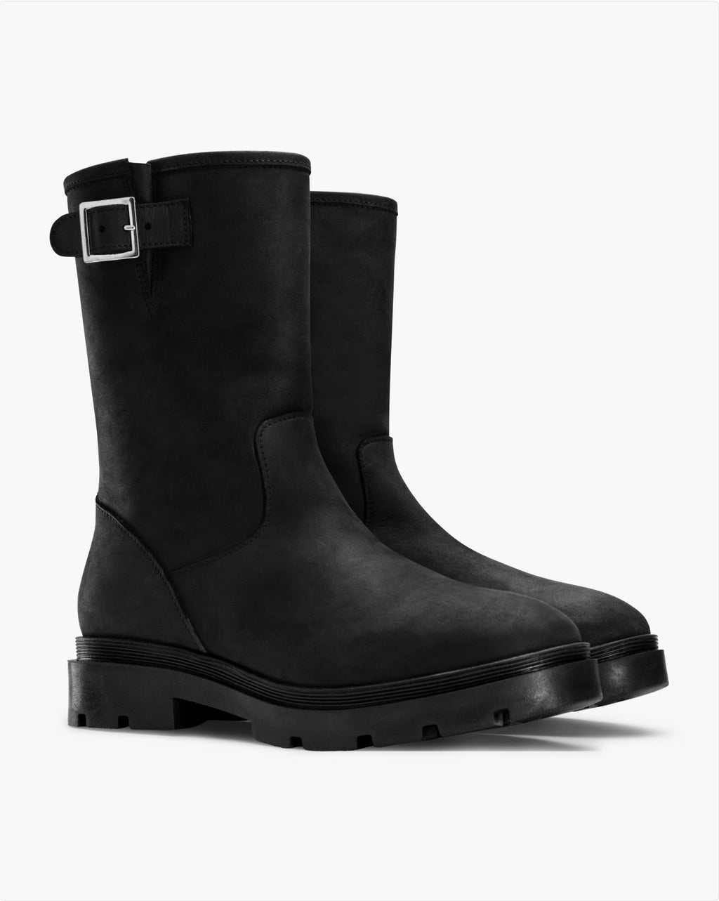 Helene Westbye Zip biker boot fur, rain svart
