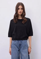 Notshy Cashmere Lilou top, Sort